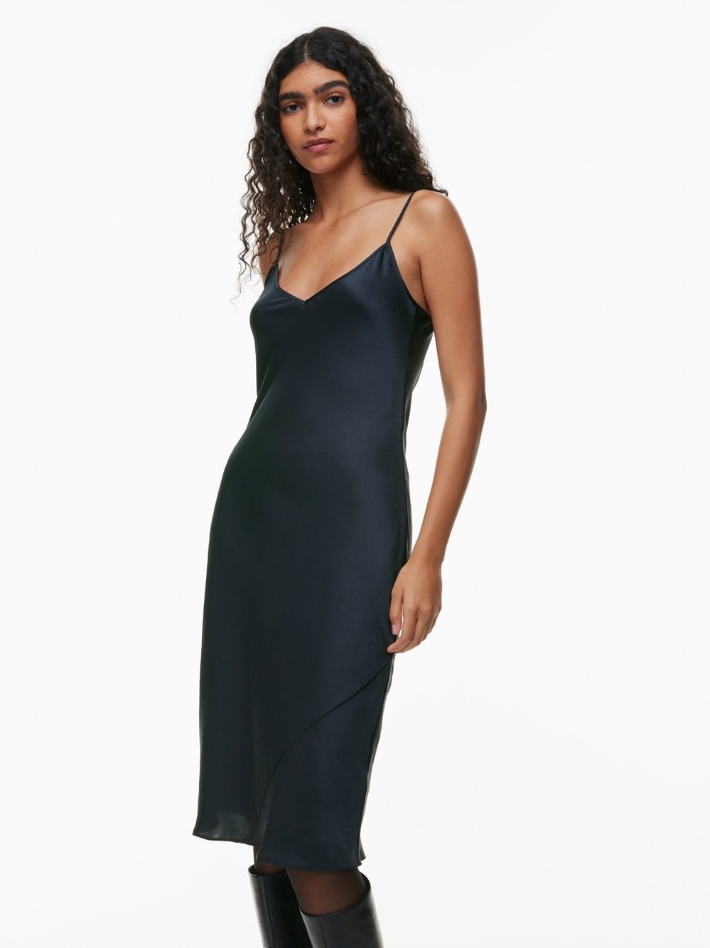 ARITZIA Only Slip Satin Midi Dress Size XS